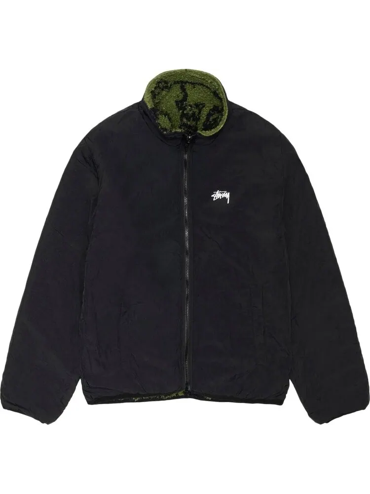Куртка Stussy Sherpa Reversible Printed 'Green' — изображение 3 из 3, мульти