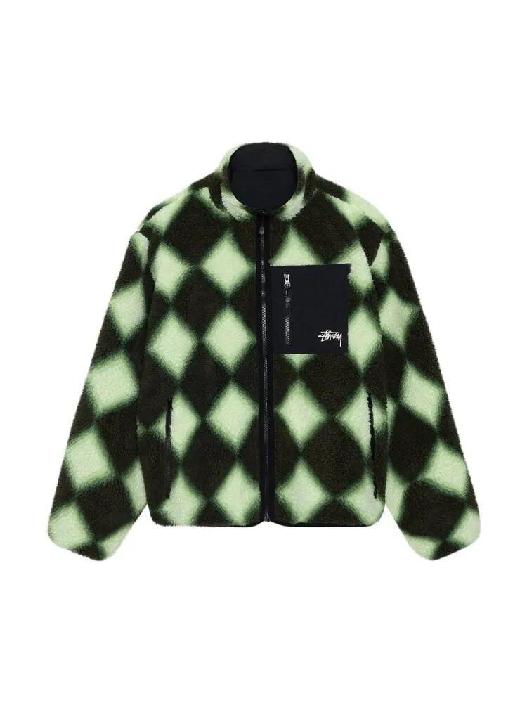 Куртка Stussy Sherpa Reversible 'Green'