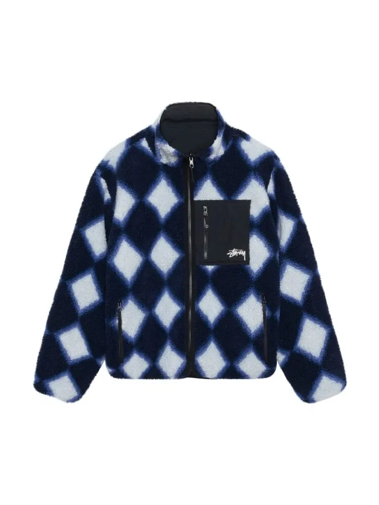 Куртка Stussy Sherpa Reversible 'Purple' — изображение 1 из 4, мульти