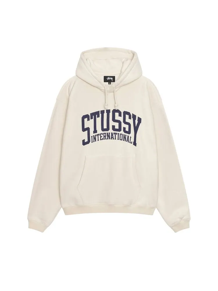 Худи Stussy Relaxed International Hoodie — изображение 1 из 2, бежевый