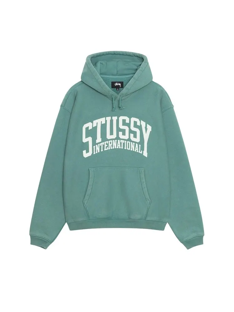 Худи Stussy Relaxed International Hoodie — изображение 1 из 2, бирюзовый
