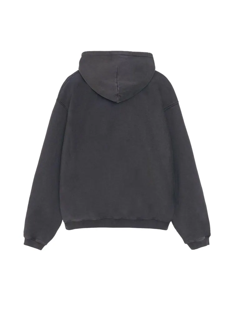 Худи Stussy Faded Graphic Zip Hoodie 'Washed Black' — изображение 2 из 2, черный
