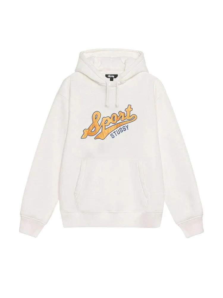 Худи Stussy Satin Patch Oversized Hoodie — изображение 1 из 2, белый