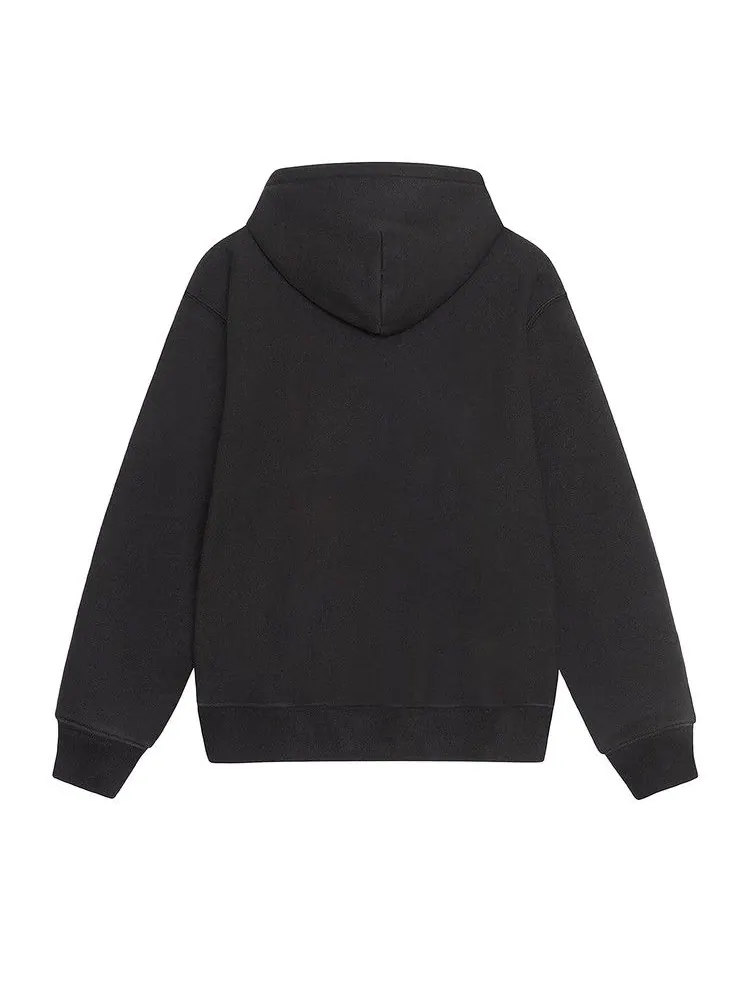 Худи Stussy Satin Patch Oversized Hoodie — изображение 2 из 2, черный