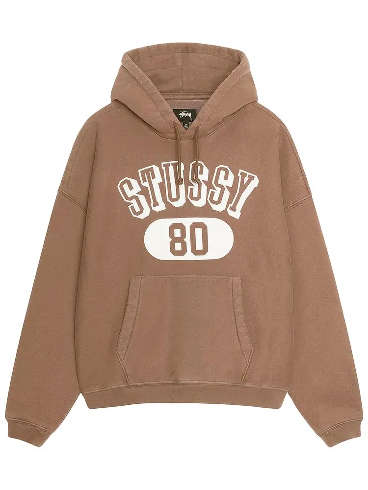 Худи Stussy 80 Relaxed — изображение 1 из 2, коричневый