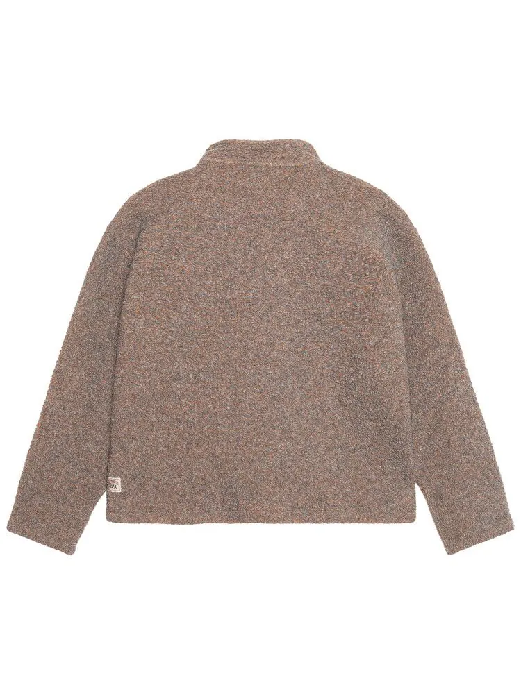 Пуловер Stussy Wool Blend Sherpa Pullover — изображение 2 из 2, серый