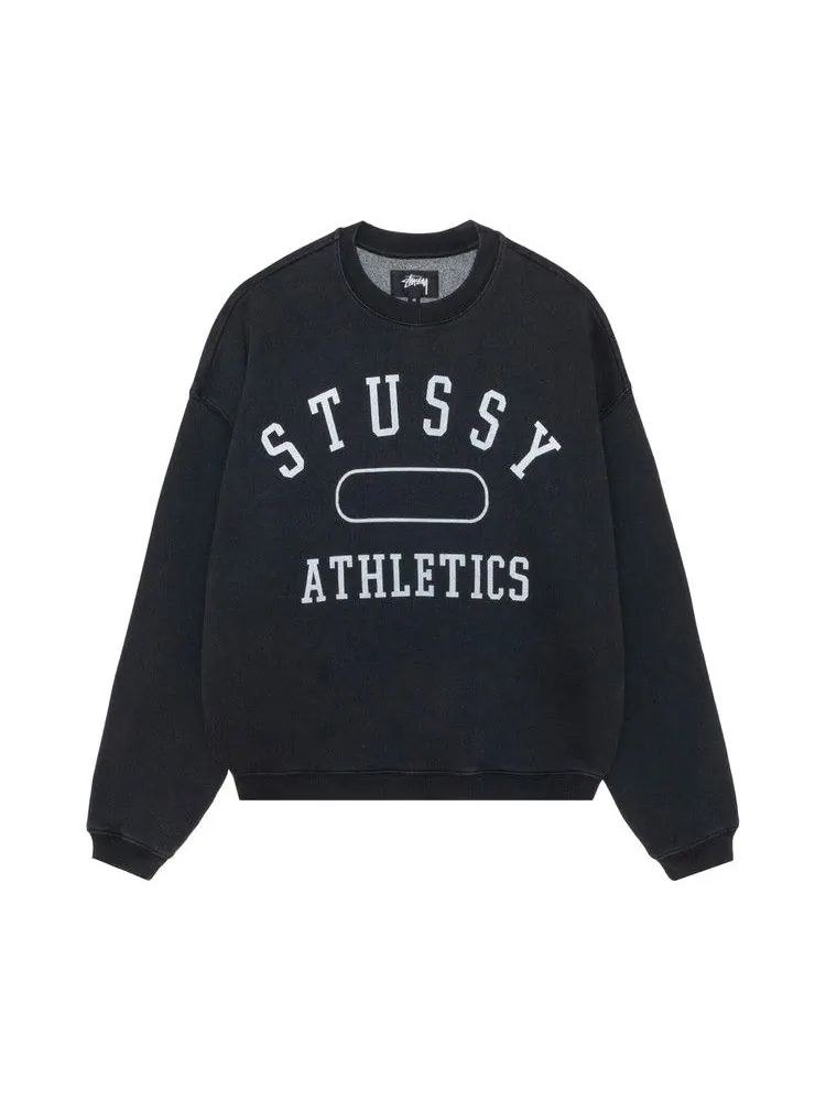 Свитер Stussy Athletics Crew — изображение 1 из 2, черный