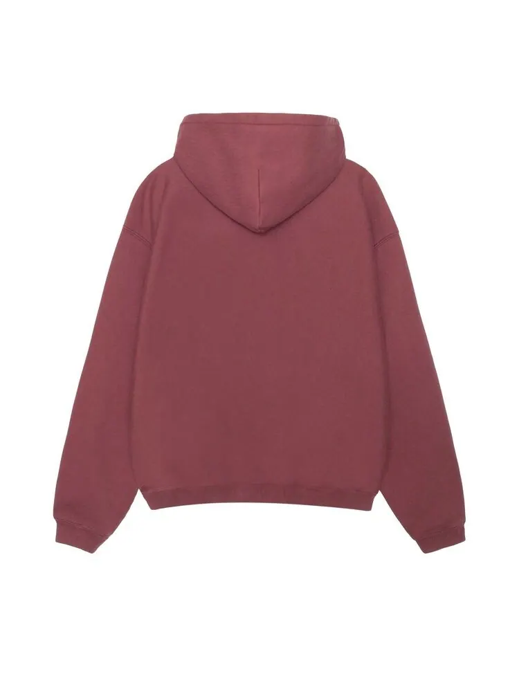 Худи Stussy 80 Relaxed Hoodie Maroon — изображение 2 из 2, красный