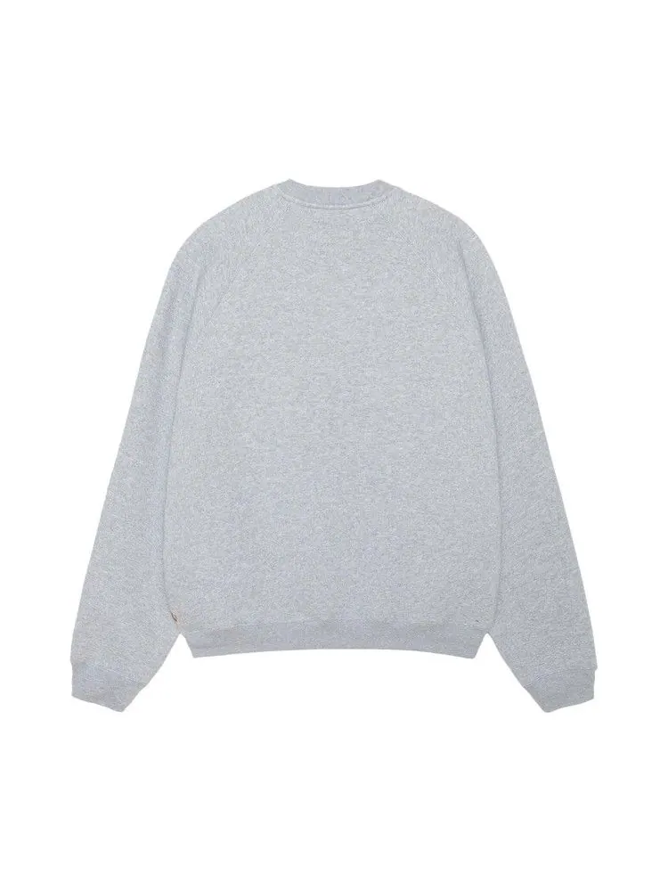 Свитер Stussy Fleece Raglan Crew — изображение 2 из 2, серый