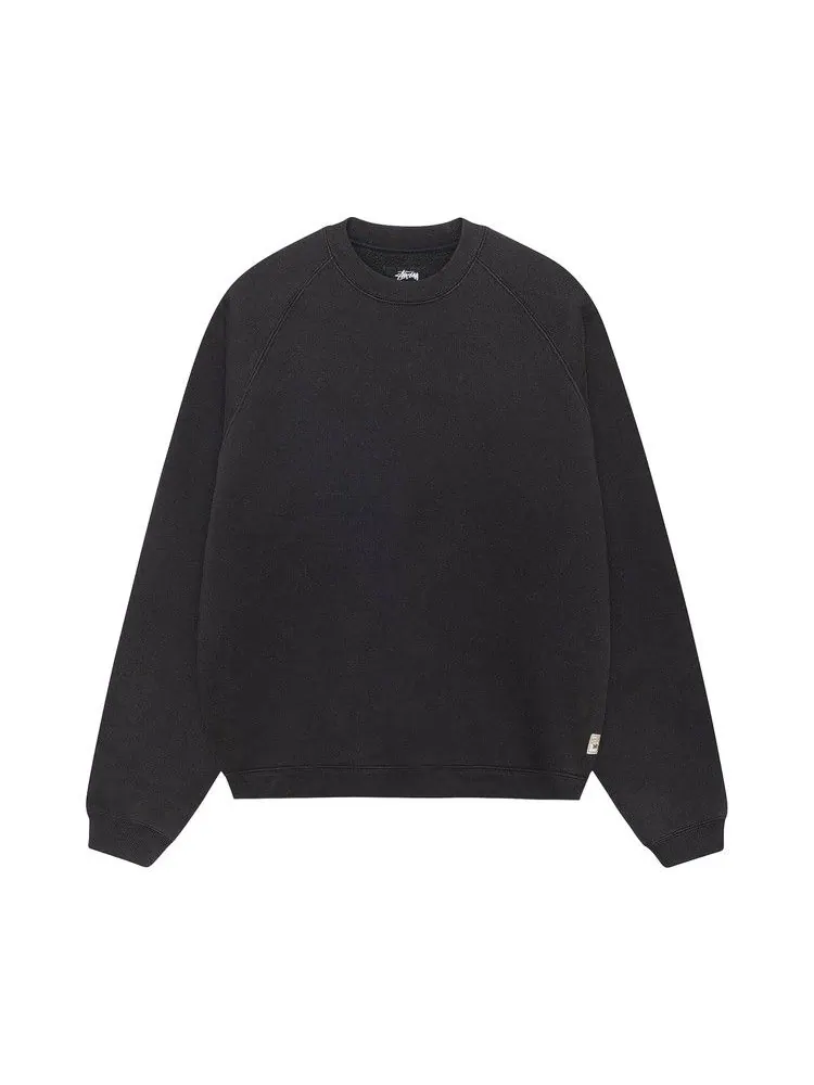 Свитер Stussy Fleece Raglan Crew — изображение 1 из 2, черный