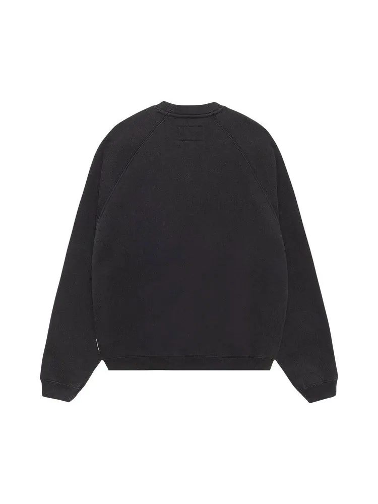 Свитер Stussy Fleece Raglan Crew — изображение 2 из 2, черный