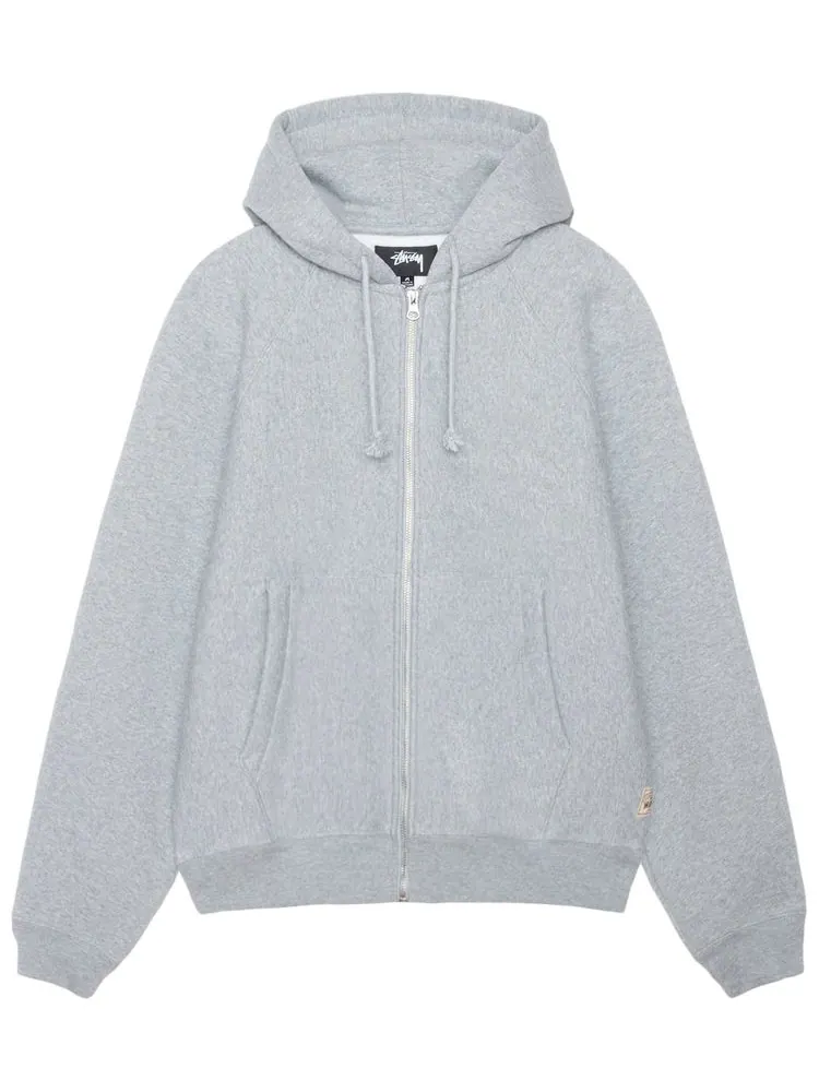 Худи Stussy Raglan Zip Hoodie 'Grey Heather' — изображение 1 из 2, серый