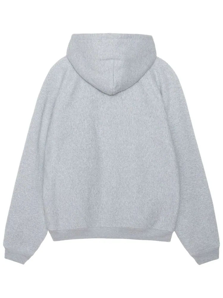 Худи Stussy Raglan Zip Hoodie 'Grey Heather' — изображение 2 из 2, серый