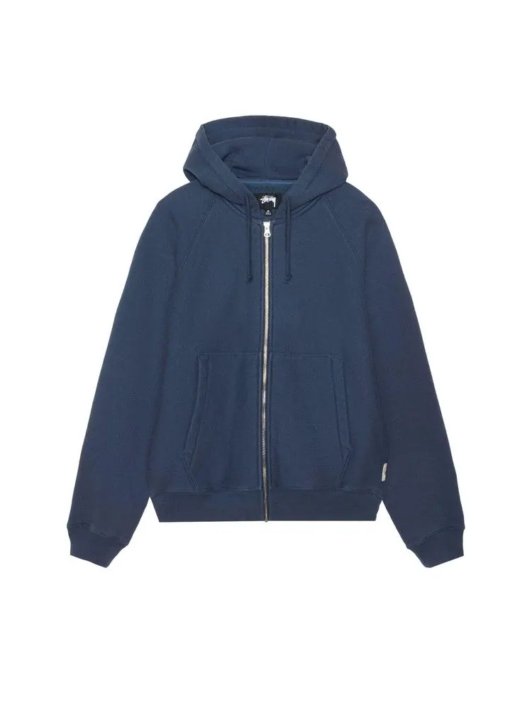 Худи Stussy Raglan Zip Hoodie 'Navy' — изображение 1 из 2, синий