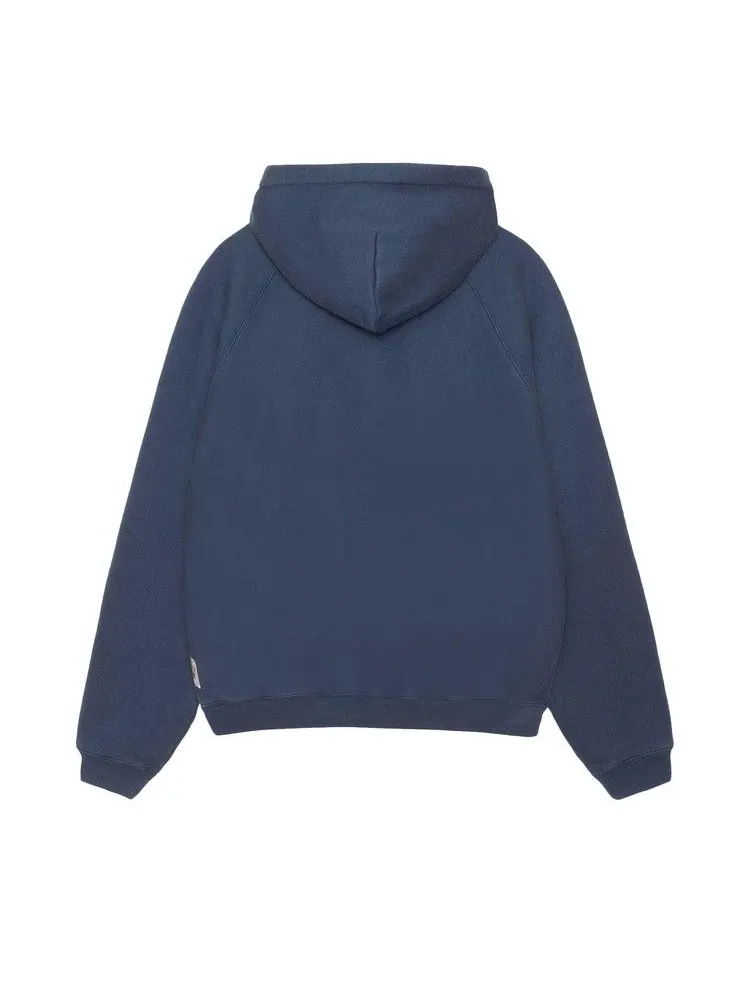 Худи Stussy Raglan Zip Hoodie 'Navy' — изображение 2 из 2, синий