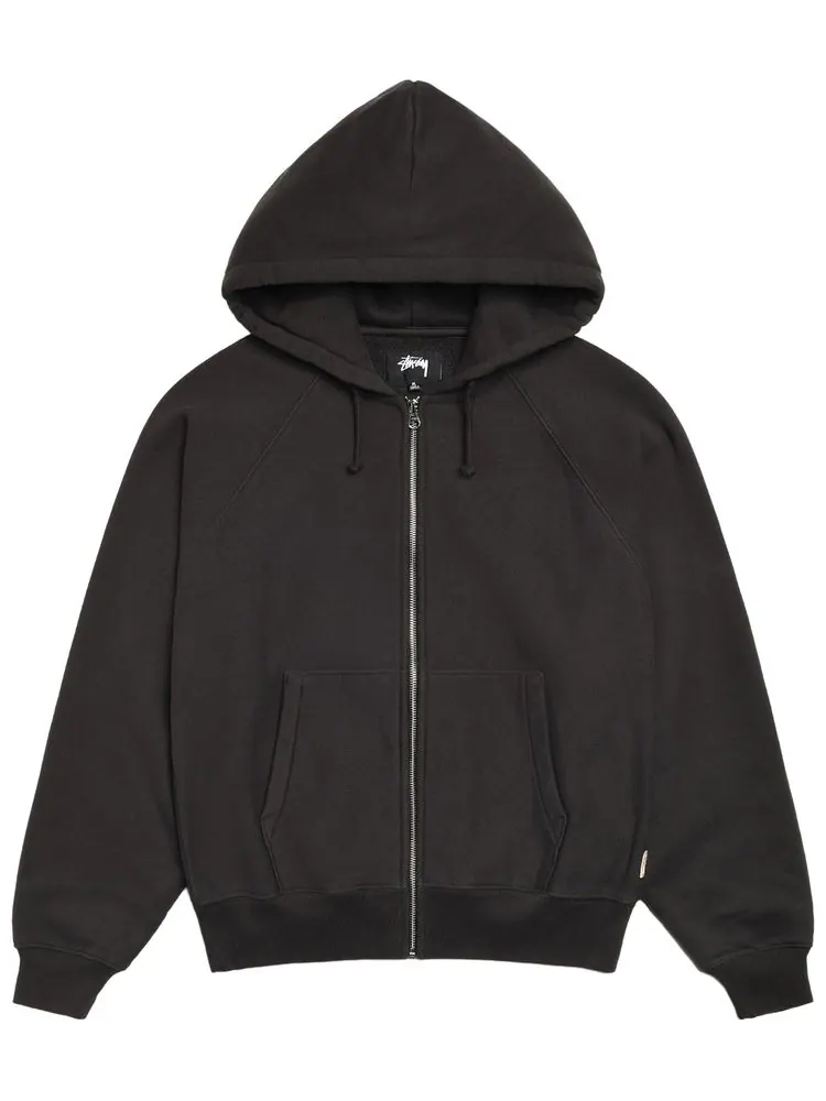 Худи Stussy с рукавами реглан и застежкой-молнией — изображение 1 из 1, черный