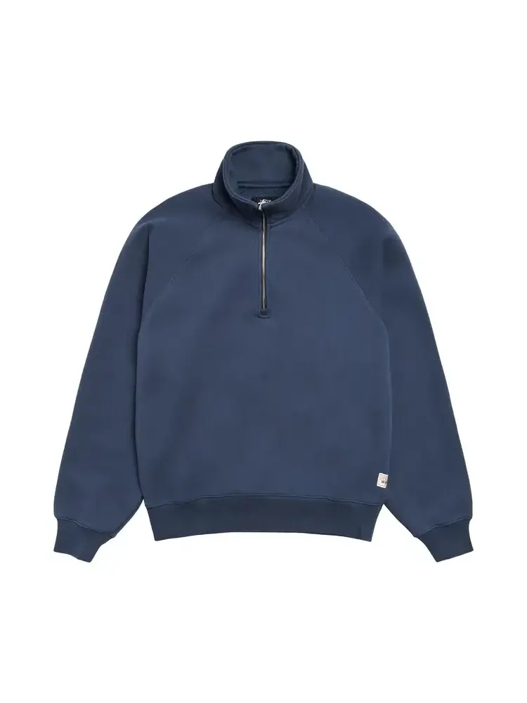 Stussy Relaxed Half Zip 'Navy' — изображение 1 из 2, синий