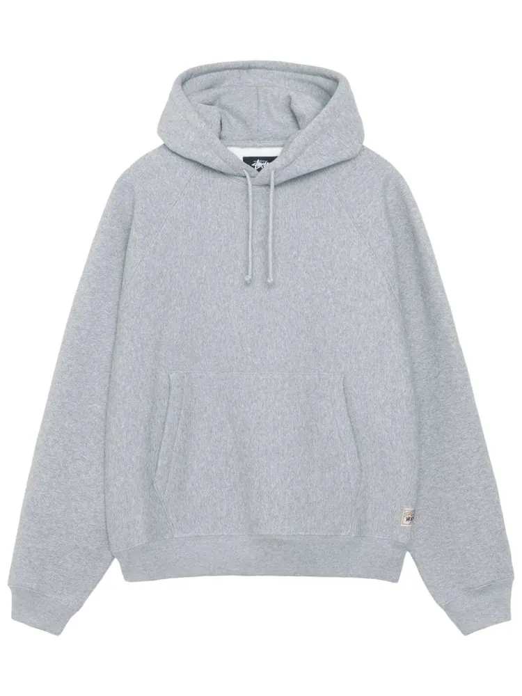 Худи Stussy Fleece Raglan Hoodie 'Grey Heather' — изображение 1 из 2, серый