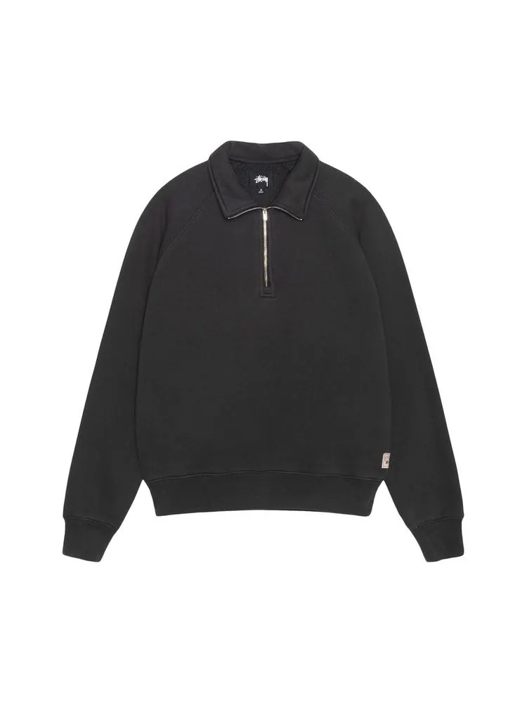 Толстовка Stussy Relaxed Half Zip — изображение 1 из 2, черный