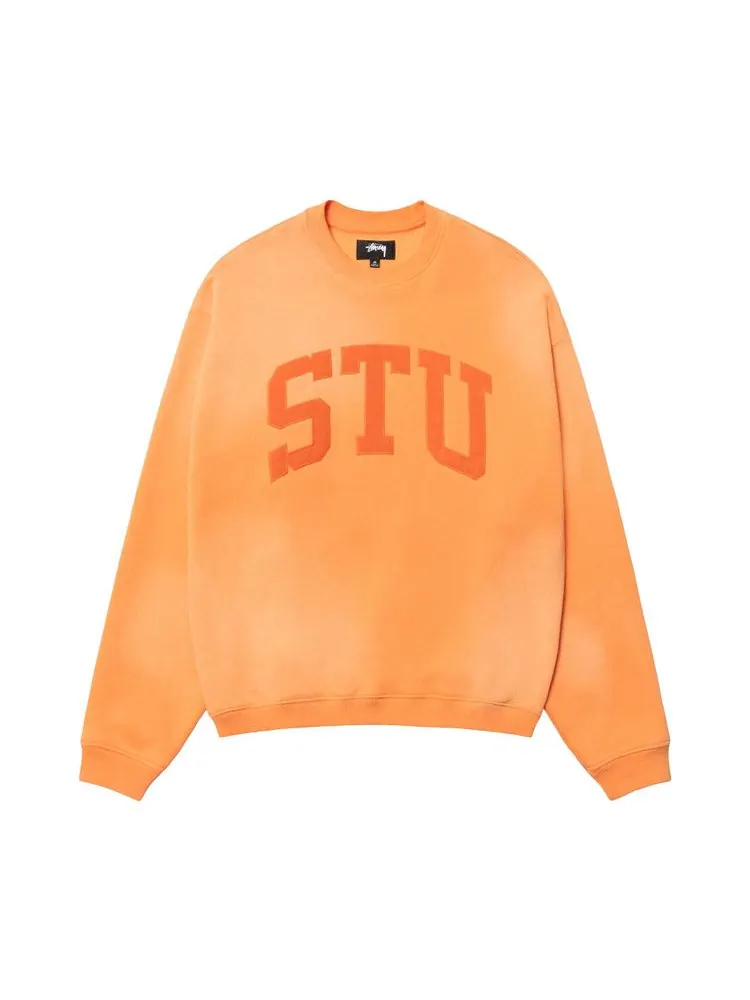 Свитер Stussy Stu Appliqué Crew — изображение 1 из 2, оранжевый