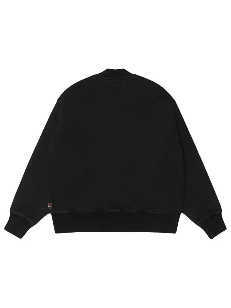 Толстовка Stussy Thermal Lined Fleece Zip — изображение 2 из 2, черный