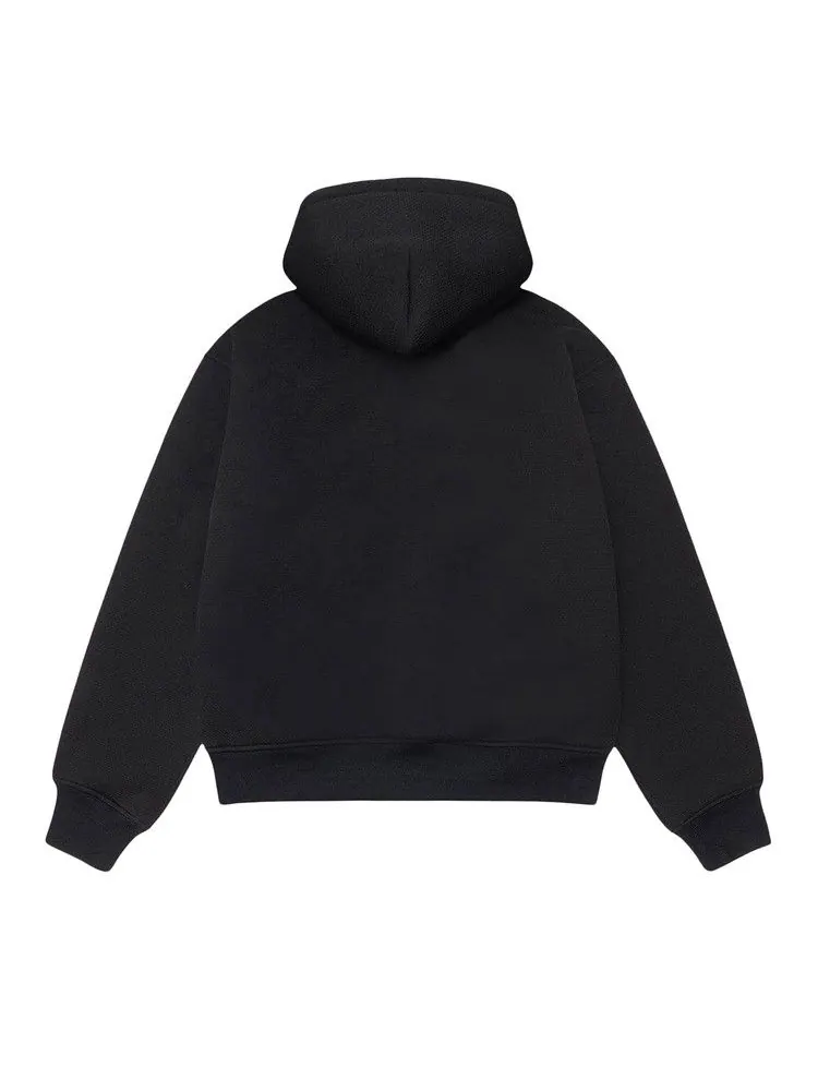 Худи Stussy Bonded Sherpa Hoodie — изображение 2 из 2, черный