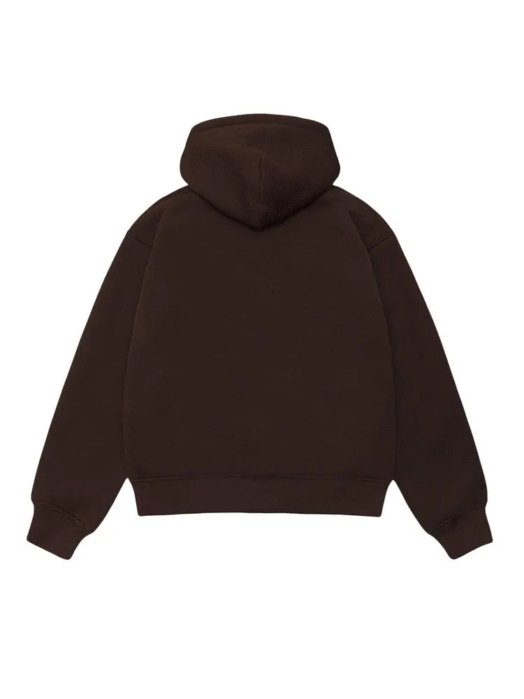 Худи Stussy Bonded Sherpa Hoodie — изображение 2 из 2, коричневый