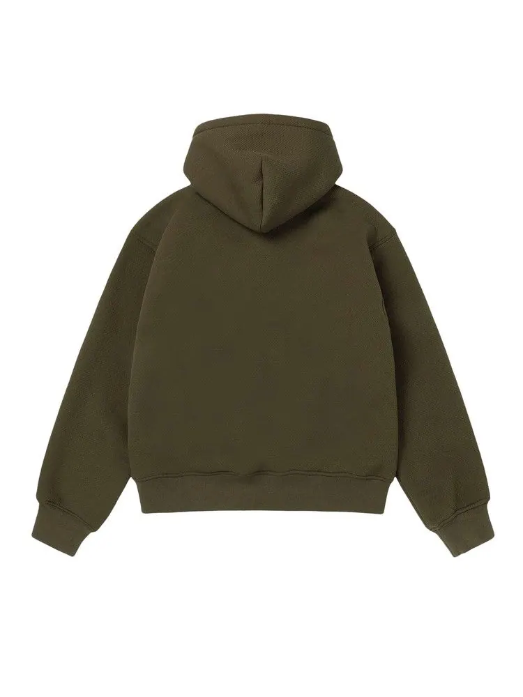 Худи Stussy Bonded Sherpa Hoodie — изображение 2 из 2, зеленый