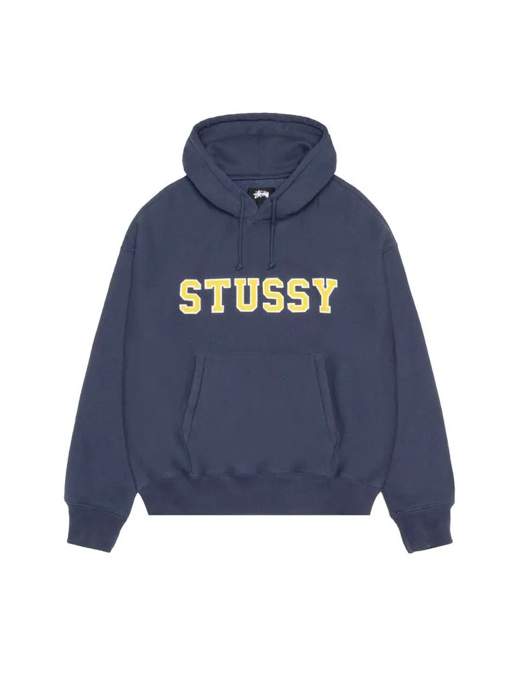 Худи Stussy Felt Applique Hoodie — изображение 1 из 2, темно-синий