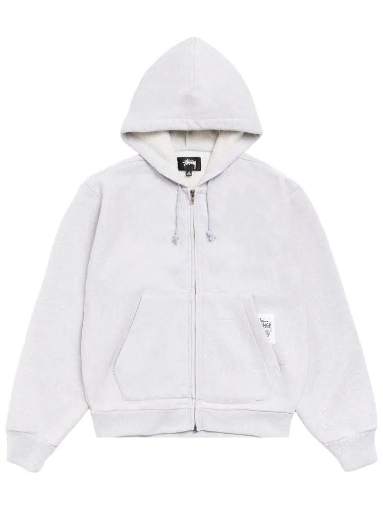 Худи Stussy Patch Zip Knit Hoodie — изображение 1 из 2, серый