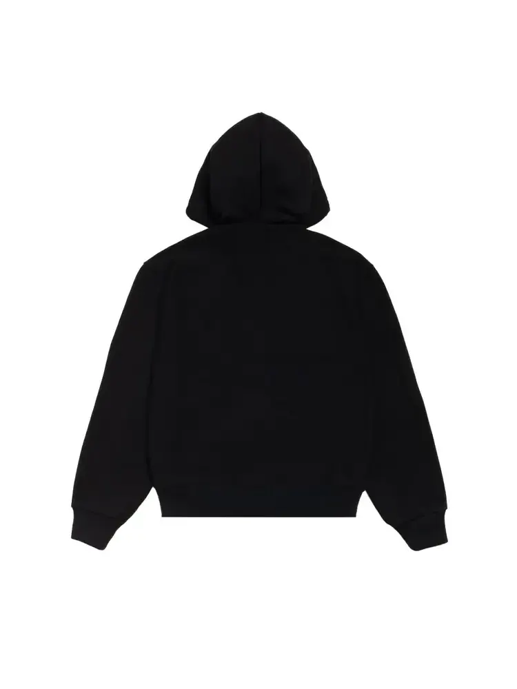 Худи Stussy Patch Zip Knit 'Black' — изображение 2 из 2, черный