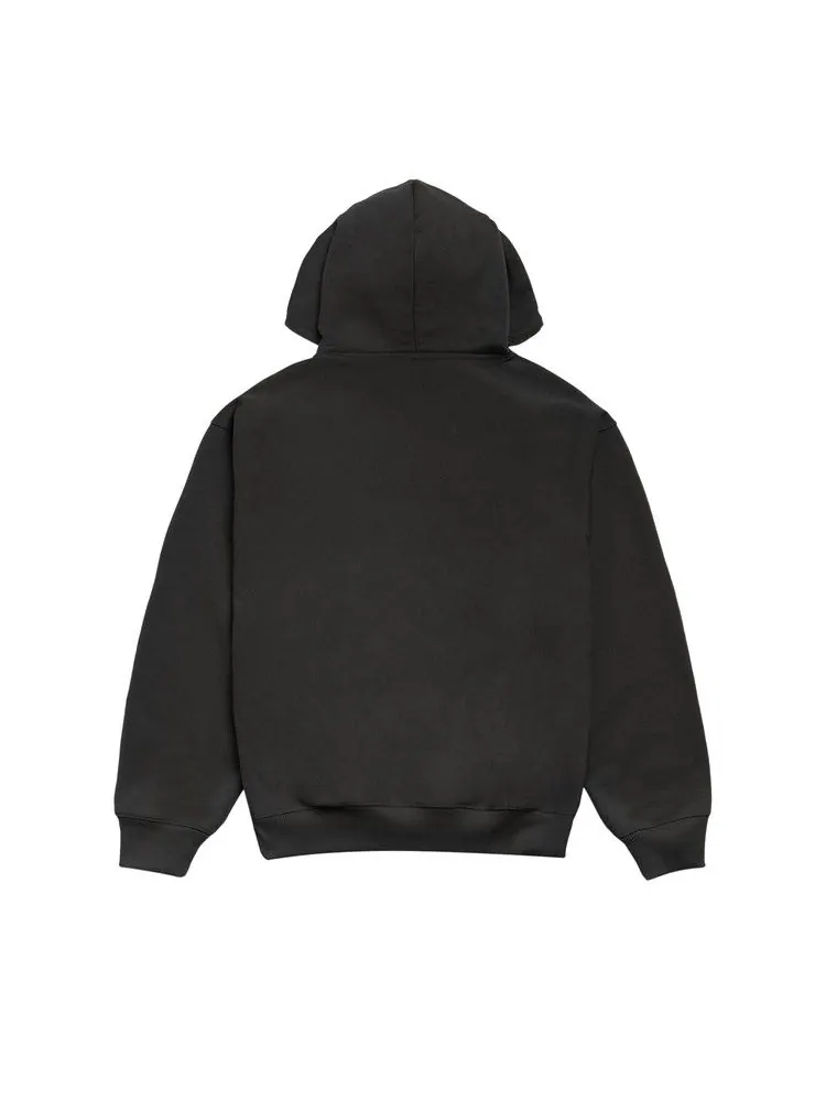 Худи Stussy Double Stripe Embroidered Hoodie 'Black' — изображение 2 из 2, черный