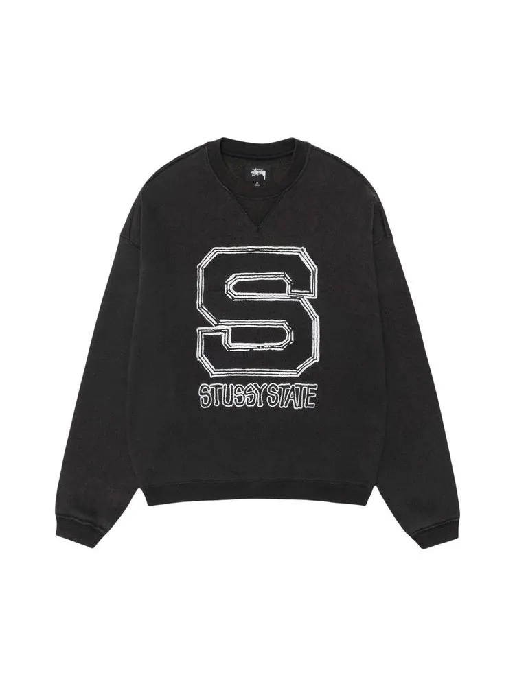 Свитер Stussy State Crew — изображение 1 из 2, черный