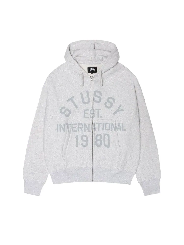 Худи Stussy Established Zip Hoodie — изображение 1 из 2, пепельный вереск