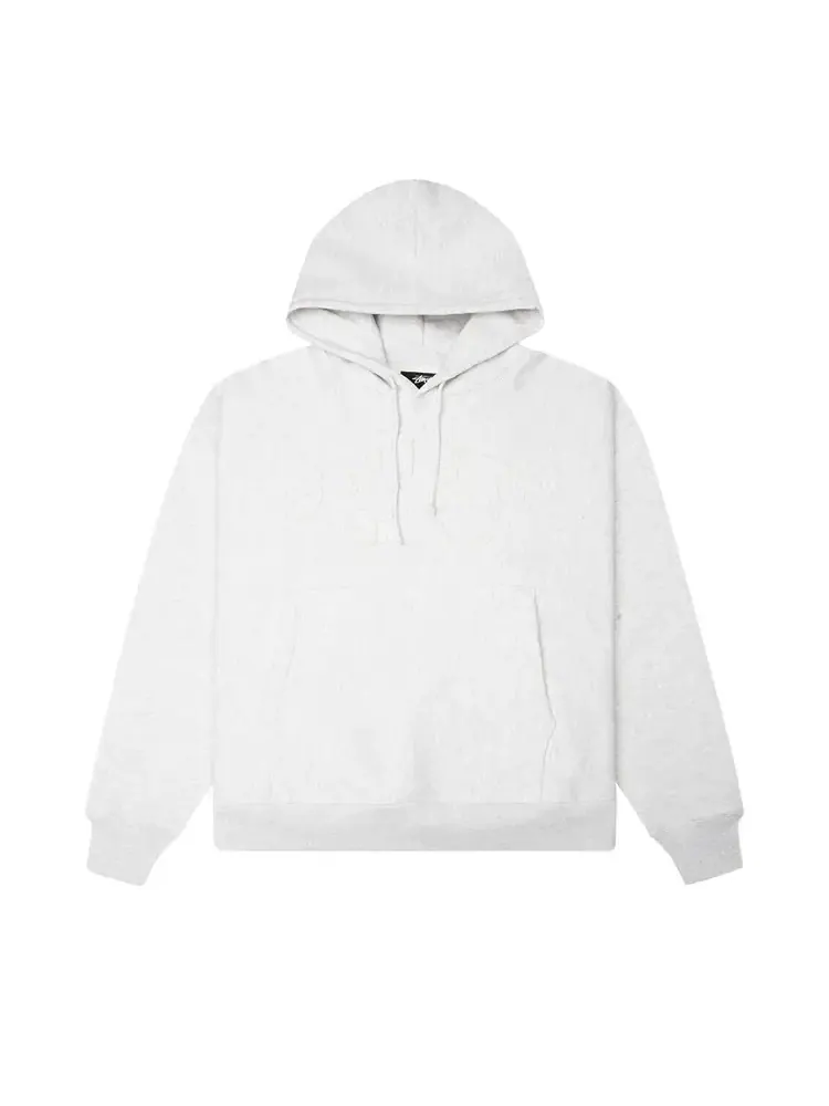Худи Stussy Basic Diamond Zip Hoodie 'Ash Heather' — изображение 1 из 2, серый
