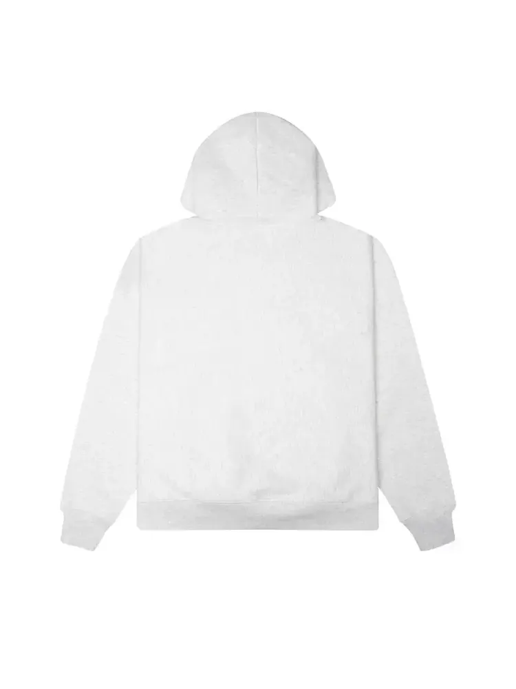 Худи Stussy Basic Diamond Zip Hoodie 'Ash Heather' — изображение 2 из 2, серый