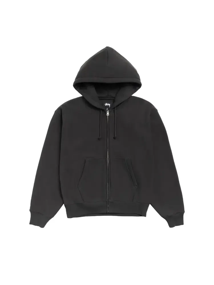 Худи Stussy Basic Diamond на молнии — изображение 1 из 2, черный