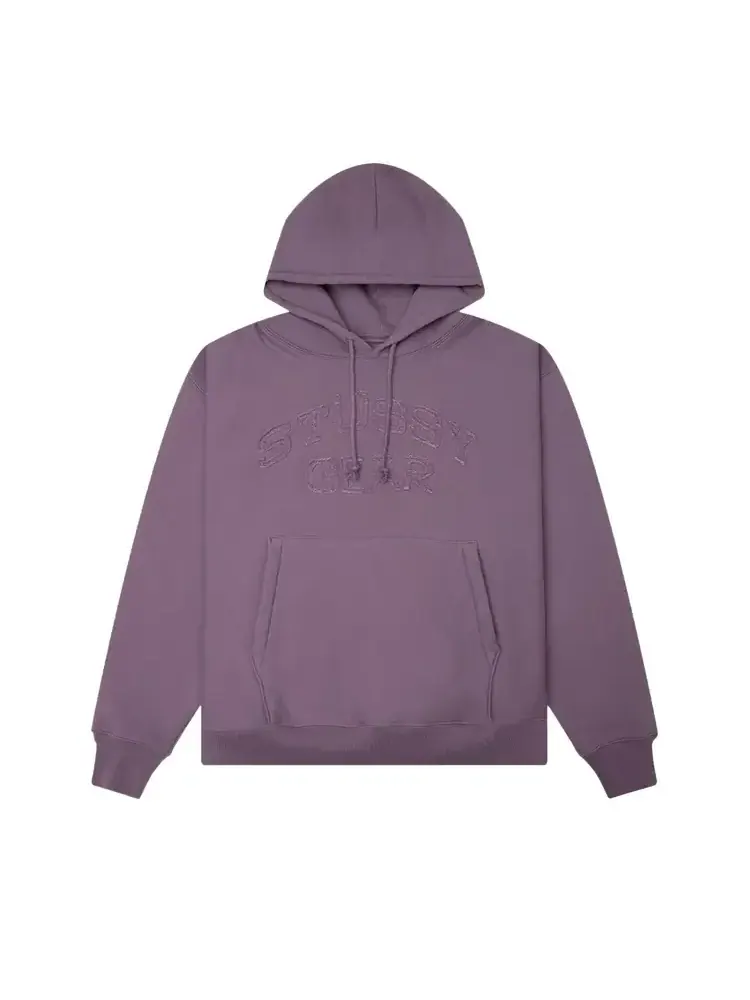 Худи Stussy Gear с аппликацией, фиолетового цвета — изображение 1 из 2, фиолетовый