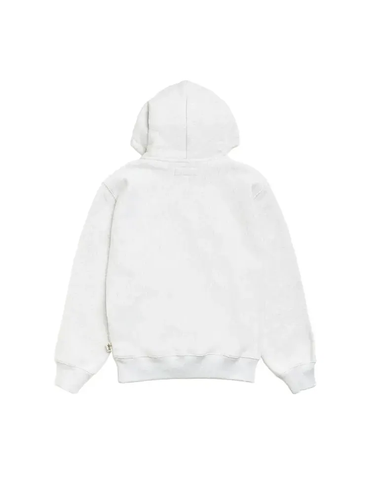 Толстовка Stussy Fleece Hoodie 'Ash Heather' — изображение 2 из 2, серый