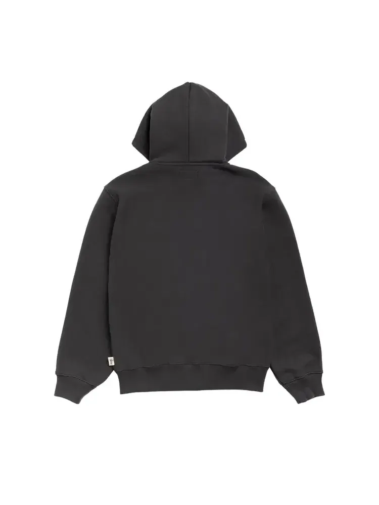 Худи на молнии из флиса Stussy — изображение 2 из 2, черный