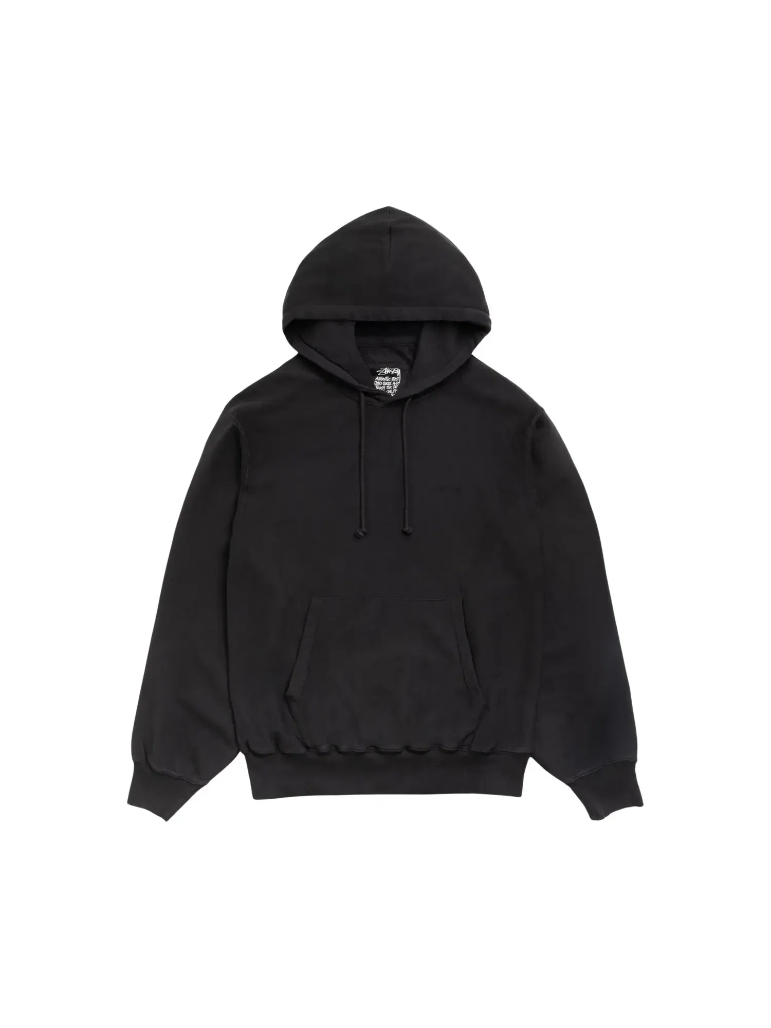 Легкая махровая толстовка Stussy — изображение 1 из 2, черный