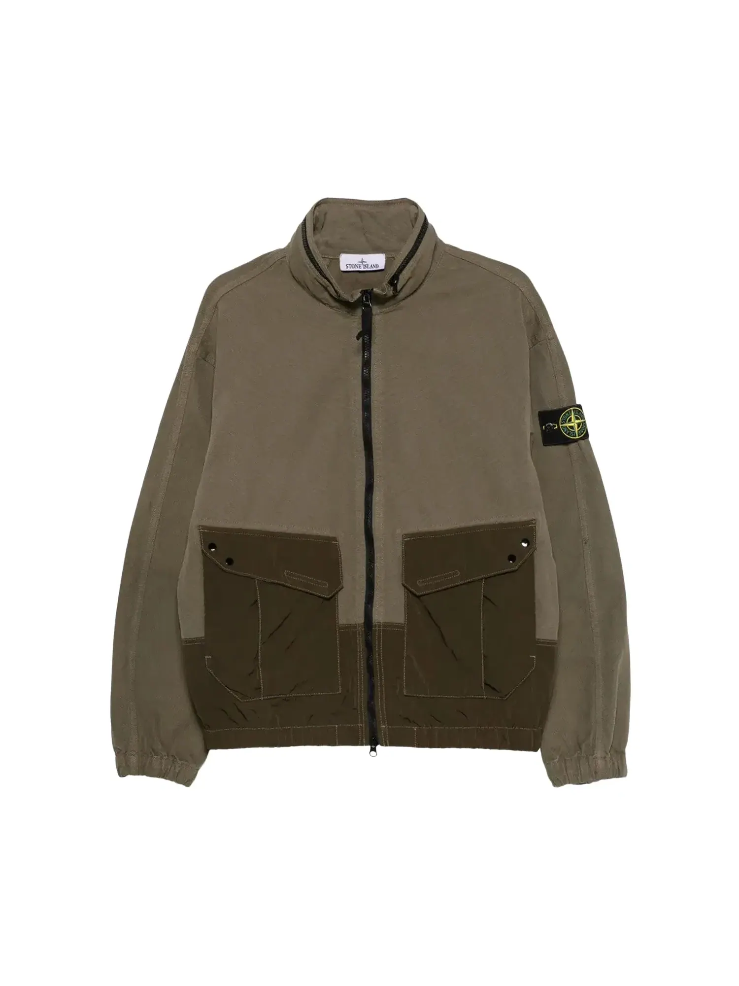 Рубашка Stone Island — зеленый