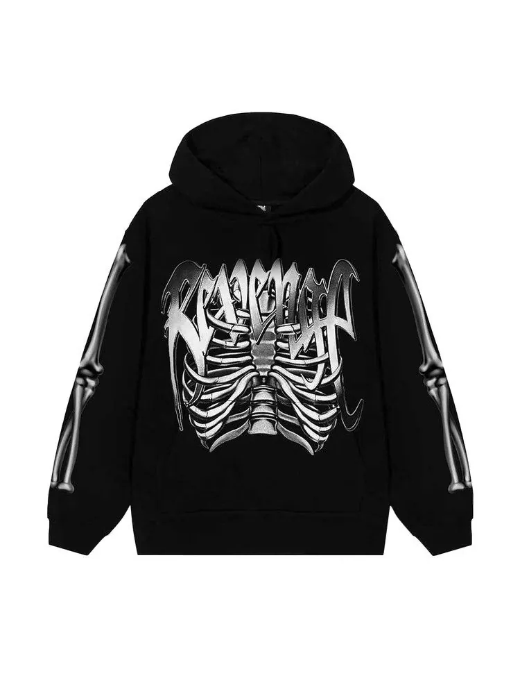 Худи Revenge Chrome Skeleton Hoodie — изображение 1 из 2, черный