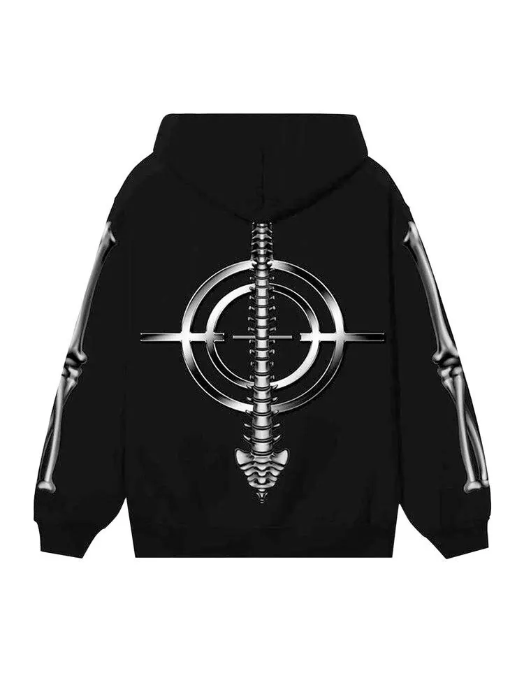 Худи Revenge Chrome Skeleton Hoodie — изображение 2 из 2, черный