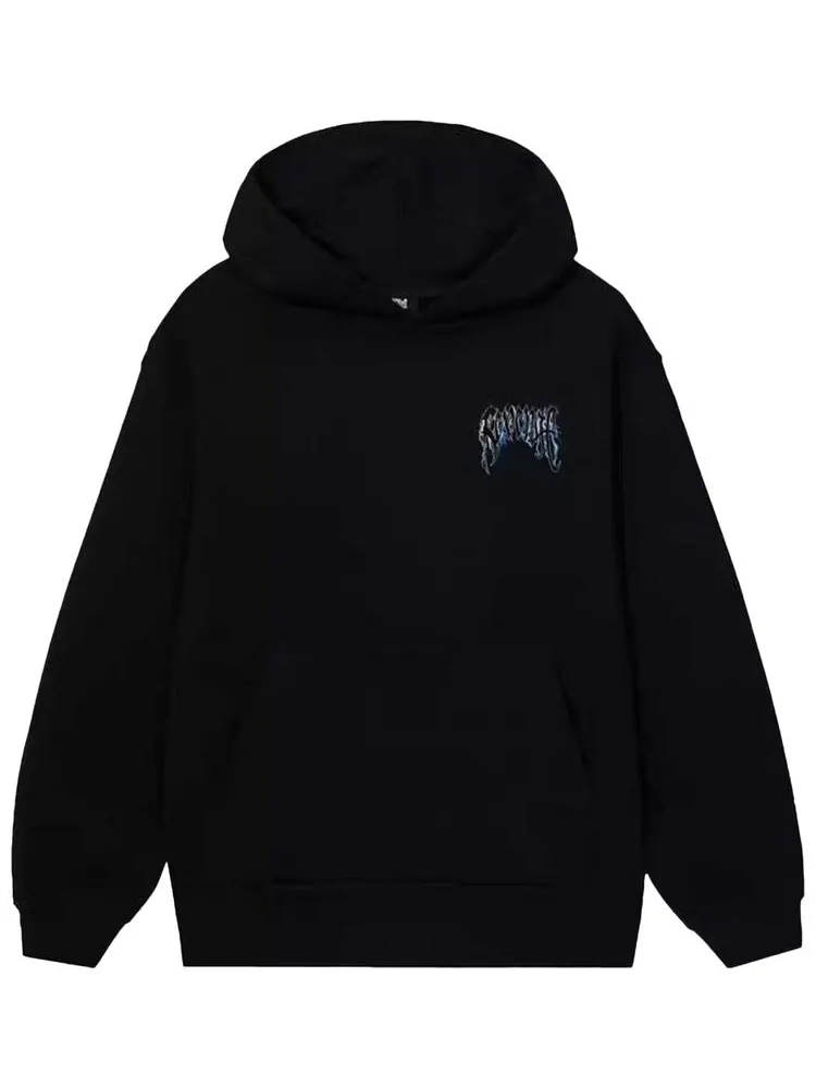Худи Revenge Blue Lightning Arch Logo Hoodie 'Black' — изображение 1 из 2, черный