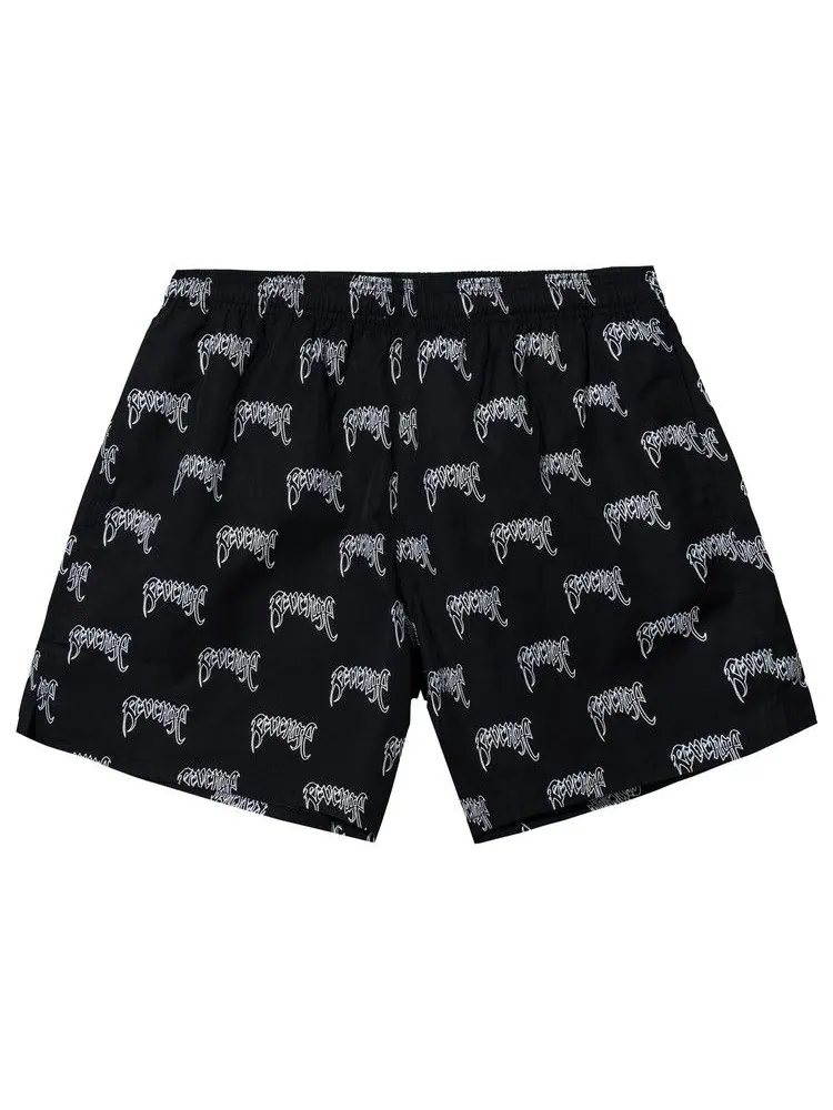 Шорты для плавания Revenge Allover Arch Logo Water Shorts — изображение 2 из 2, черный