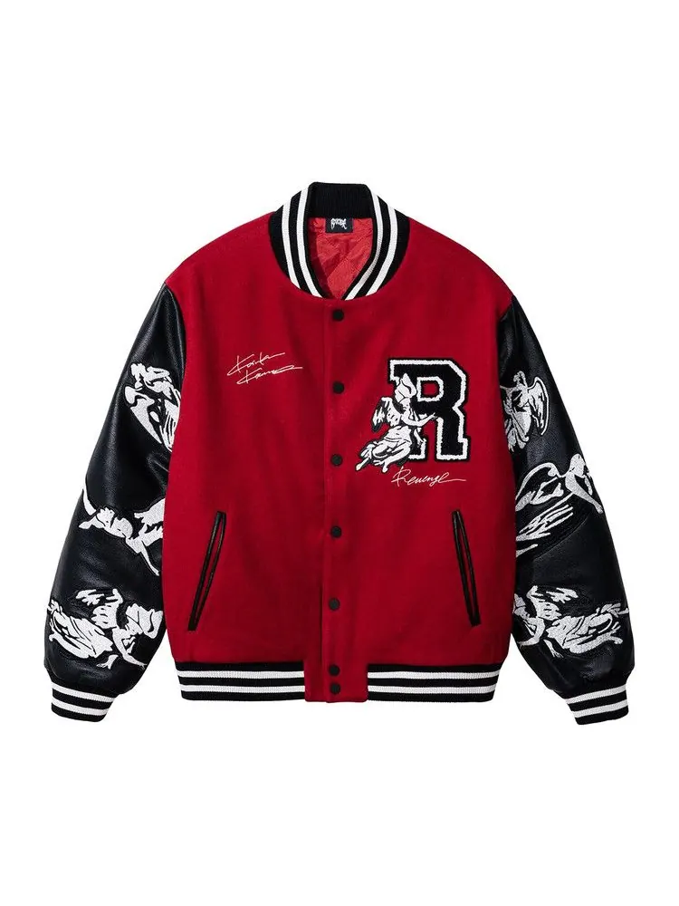 Куртка Revenge x Kosuke Kawamura Embroidered Varsity Jacket — изображение 1 из 2, красный