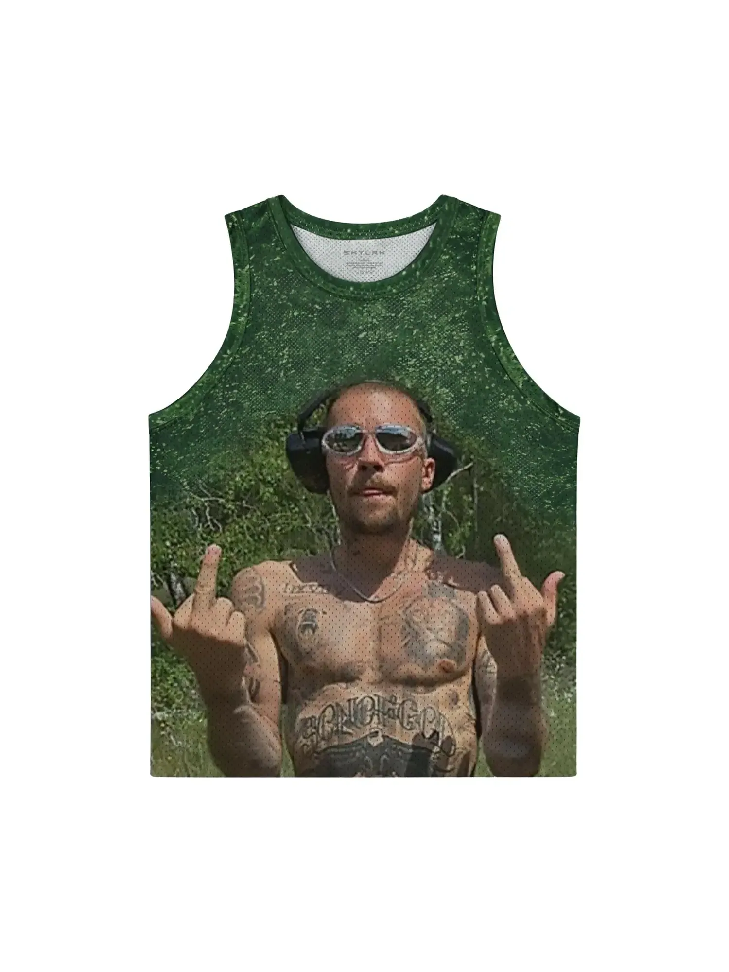 Футболка SKYLRK Coachella Fingers Up Jersey — зеленый