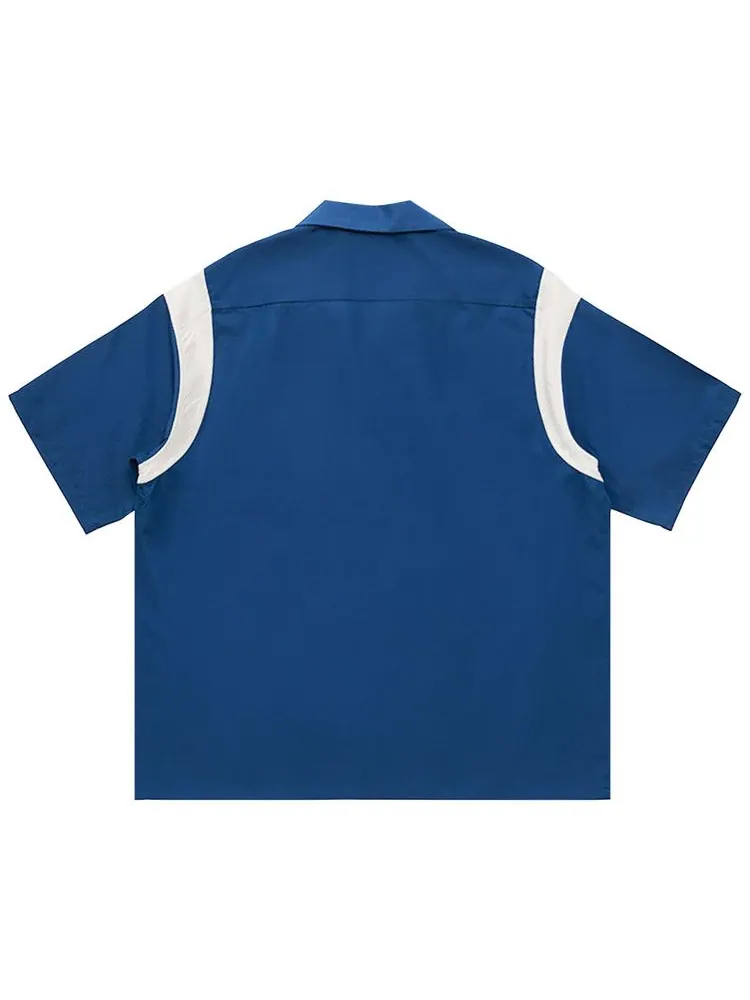Рубашка Visvim Douglas Short-Sleeve Shirt — изображение 2 из 2, темно-синий
