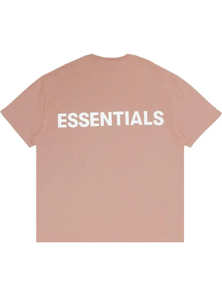 Футболка Fear of God Essentials 3M Logo Boxy T-Shirt 'Blush' — изображение 2 из 3, розовый
